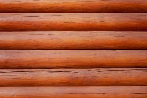 Parallel wooden logs Stock Photos