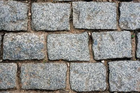 Parallelepiped floor pattern texture gray pavement Foto stock