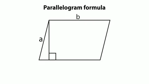 Parallelogram Formula with Area Calculations Stock Footage 318282979