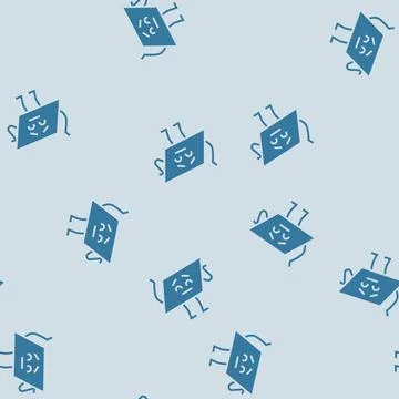 Parallelogram geometric shape character glyph seamless pattern 스톡 일러스트