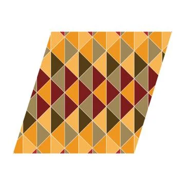 Parallelogram With Geometrical Pattern Stock Illustration