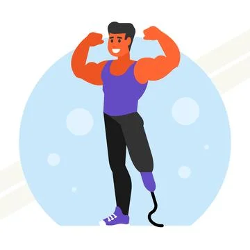 Paralympic-athlete Stock Illustration
