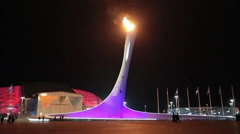 Paralympic flame Stock Footage 36256506