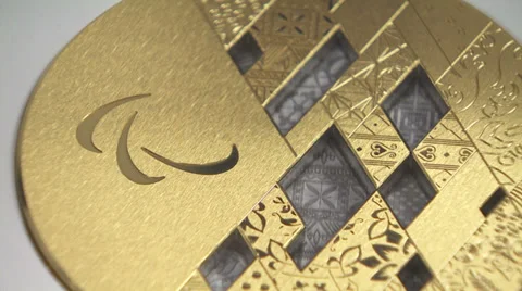 Paralympic medals. Sochi. 動画素材 36165042