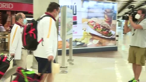 Paralympic team returns to Spain, Madrid, ES - 06 Sep 2021 Stock-Footage 204054902
