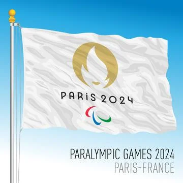 Paralympics Games flag, editorial usage Stock Illustration