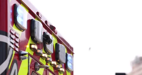 Paramedic Ambulance Lights Stock Footage 302860445