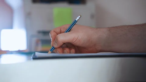 Paramedic documents documentation. Emergency medical technician carefully Stock Footage 337548226
