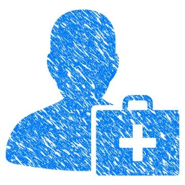 Paramedic Grunge Icon Stock Illustration