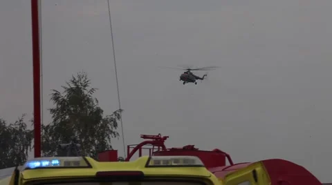 Paramedic Helicopter Stock Footage 41859223