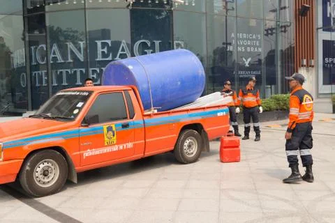 Paramedic in mock disaster drill 스톡 사진
