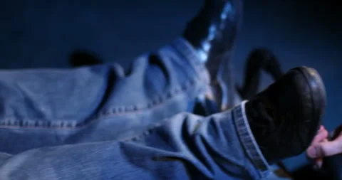 Paramedic pulling a stretcher with a patient Stock Footage 271609957