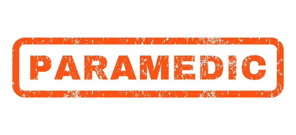 Paramedic Rubber Stamp Illustrazione stock