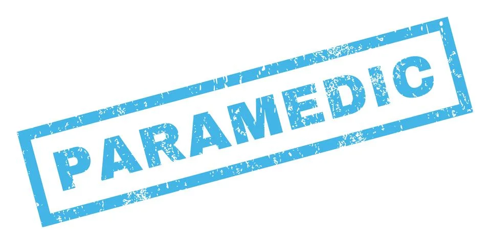 Paramedic Rubber Stamp Stock Illustration
