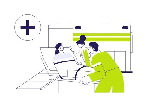 Paramedic service abstract concept vector illustration. イラスト素材