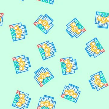 Paramedic team ambulance vector seamless pattern Stock Illustration