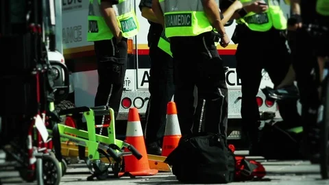 Paramedic team Stock Footage 100441813