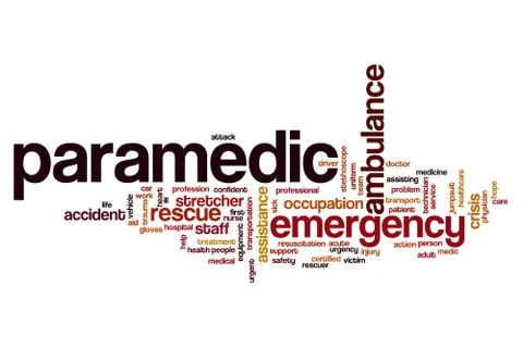 Paramedic word cloud Stock Illustration