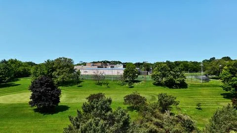 Parameters of a Field - Sunnycrest Golf Course - Syracuse, NY Stock Photos
