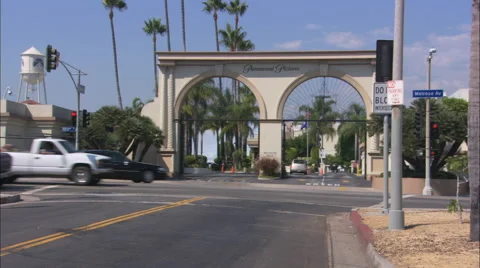 Paramount Pictures Melrose Gate Stock Footage 52800541