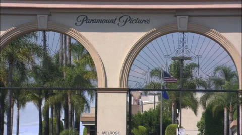 Paramount Pictures Melrose Gate Stock Footage 52800615