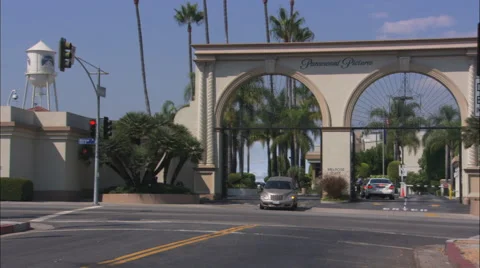 Paramount Pictures Melrose Gate Stock Footage 52800822