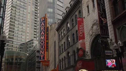Paramount Theater, Boston MA> Stock Footage 214397456