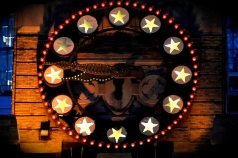 Paramount Theater NYC clock Stock Photos