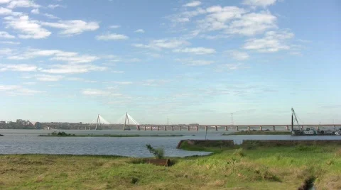 Parana bridge Stock Footage 483008