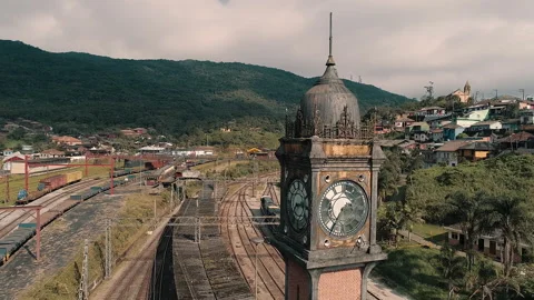 Paranapiacaba Clock Tower Stock-Footage 165711372