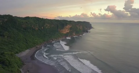 Parangtritis Beach Yogyakarta Central Java Stock Footage 200807050