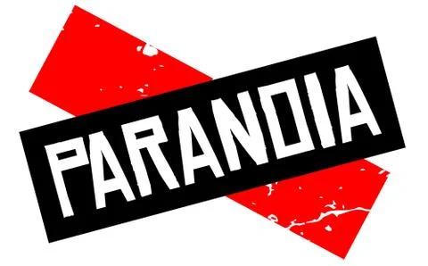 Paranoia attention sign Stock Illustration