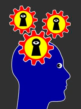 Paranoia Concept Stock-Illustration