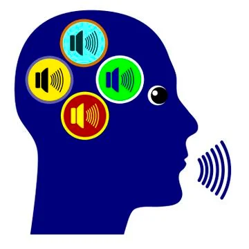 Paranoia, hearing Voices Illustrazione stock