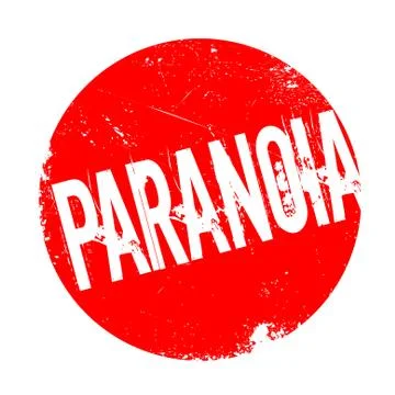 Paranoia rubber stamp イラスト素材