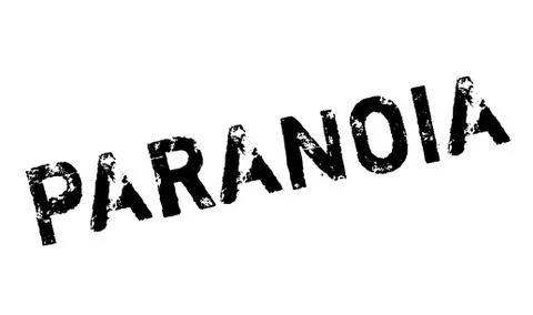 Paranoia rubber stamp Stock Illustration