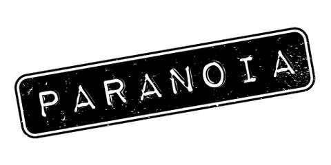 Paranoia rubber stamp Stock Illustration