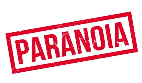 Paranoia rubber stamp Stock Illustration