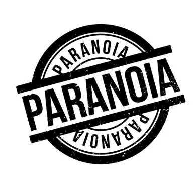 Paranoia rubber stamp Stock Illustration