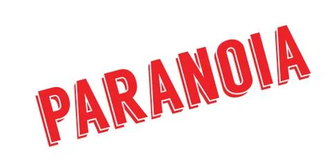 Paranoia rubber stamp Stock Illustration