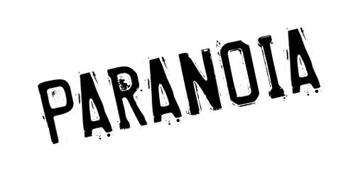 Paranoia rubber stamp Stock Illustration