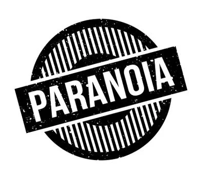 Paranoia rubber stamp イラスト素材