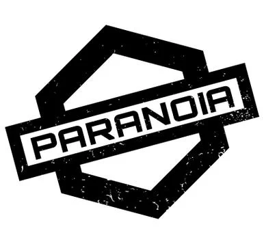 Paranoia rubber stamp Stock Illustration