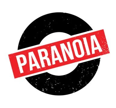 Paranoia rubber stamp Stock Illustration