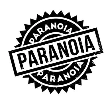 Paranoia rubber stamp Stock Illustration