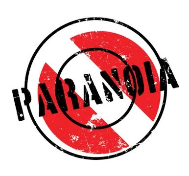 Paranoia rubber stamp Stock Illustration