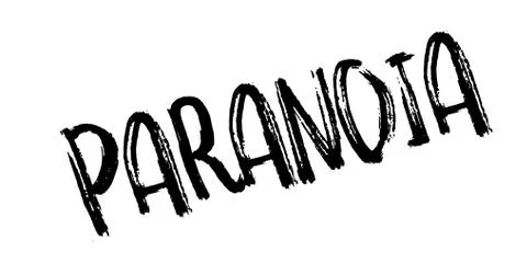 Paranoia rubber stamp Stock Illustration