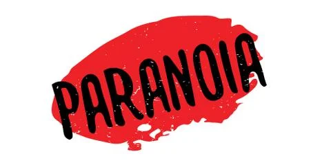 Paranoia rubber stamp Stock Illustration