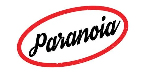 Paranoia rubber stamp Stock Illustration