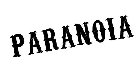 Paranoia rubber stamp イラスト素材